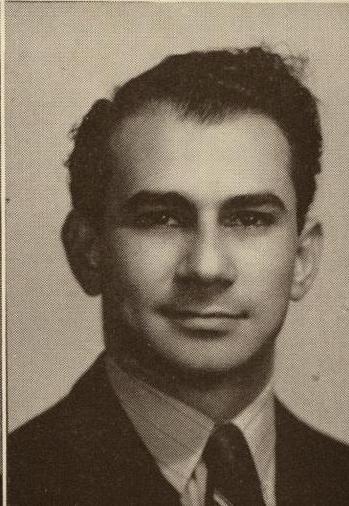 Yearbook photo of a young Paul E. Casseb, then graduating undergraduate and law school studies