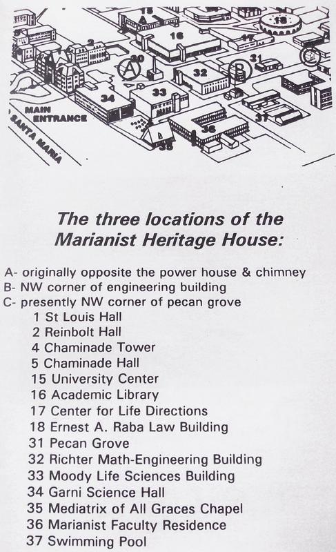 Locations of the Marianist Heritage House
